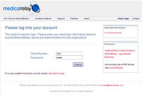 MedicalRelay-Sign In screen